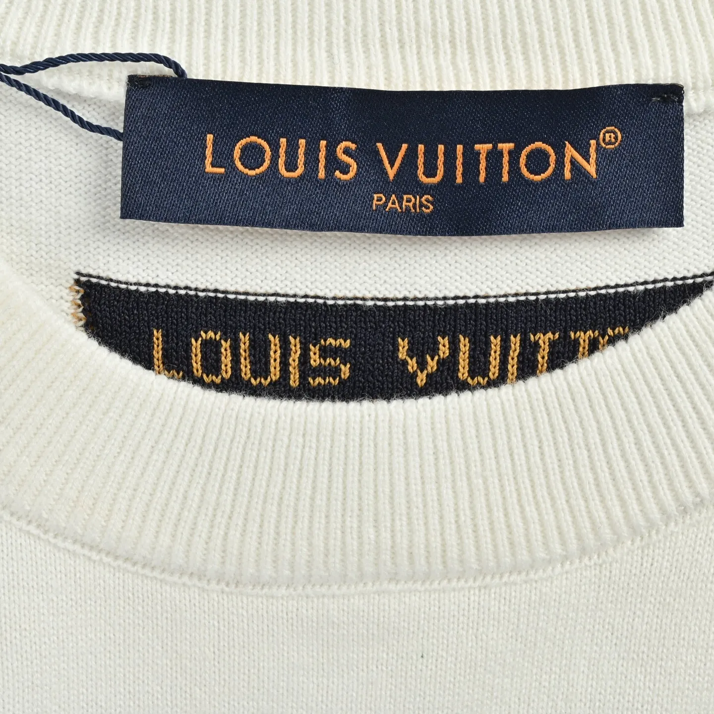 Louis Vuitton/Louis Vuitton cartoon paper airplane jacquard knitted short sleeves